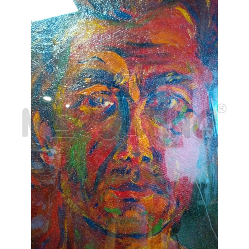 QUADRO OLIO SU TELA RITRATTO UOMO TONI ROSSI | Mercatino dell'Usato Roma porta maggiore 3