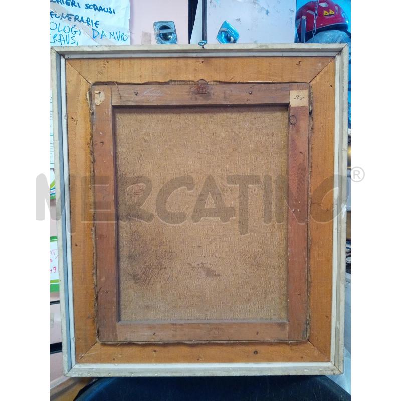 QUADRO OLIO SU TELA RITRATTO UOMO TONI ROSSI | Mercatino dell'Usato Roma porta maggiore 5