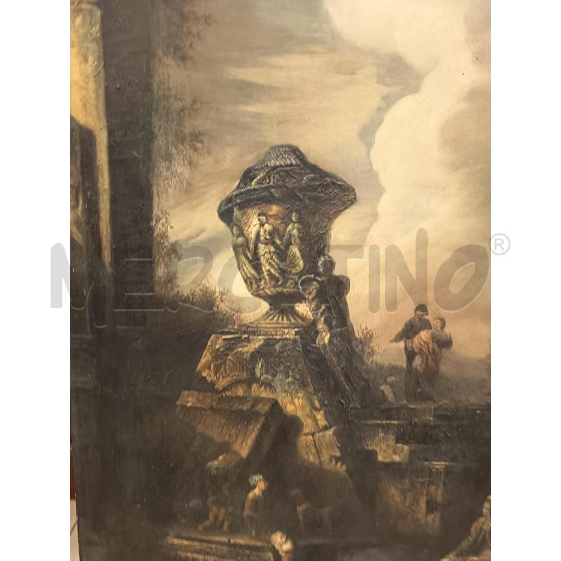 QUADRO OLIO SU TELA ROVINE ROMANE | Mercatino dell'Usato Roma porta maggiore 3
