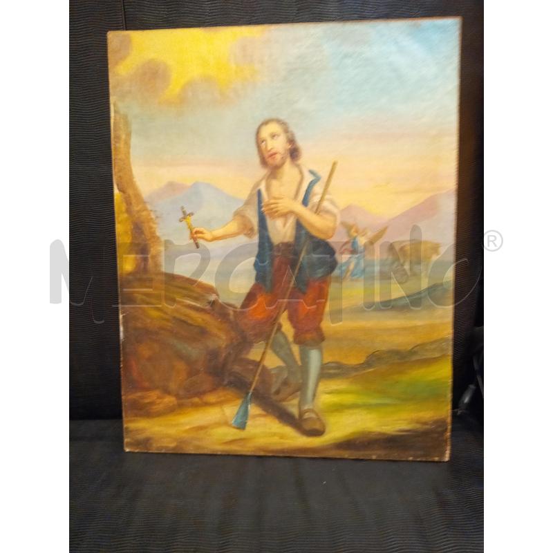 QUADRO OLIO SU TELA SANTO ISIDORO MASSAIU  | Mercatino dell'Usato Roma porta maggiore 1