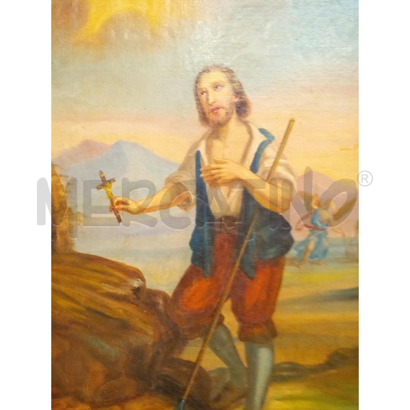QUADRO OLIO SU TELA SANTO ISIDORO MASSAIU  | Mercatino dell'Usato Roma porta maggiore 2