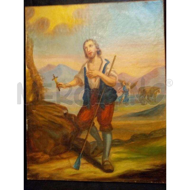 QUADRO OLIO SU TELA SANTO ISIDORO MASSAIU  | Mercatino dell'Usato Roma porta maggiore 3