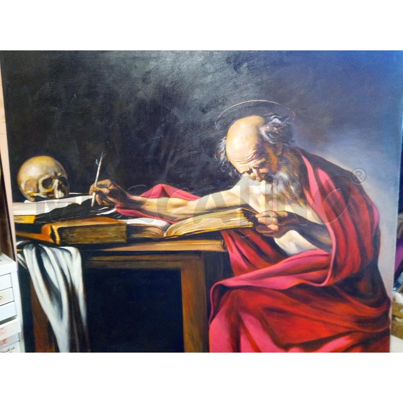 QUADRO OLIO SU TELA SAN GIROLAMO NELLO STUDIO | Mercatino dell'Usato Roma porta maggiore 1
