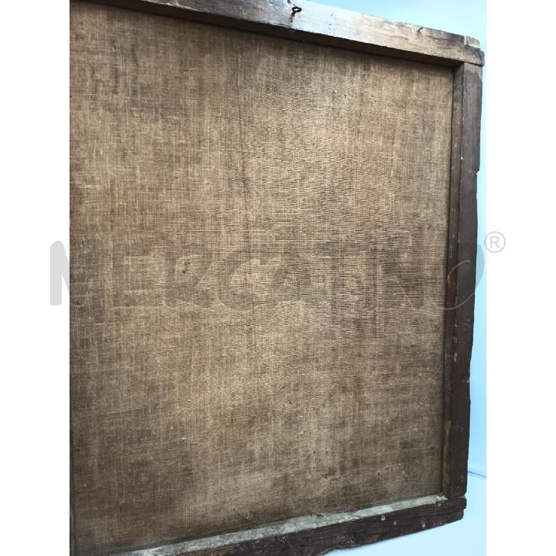 QUADRO OLIO SU TELA SAN GIUSEPPE CON BAMBINO EPOCA DA RESTAURARE  | Mercatino dell'Usato Roma porta maggiore 5