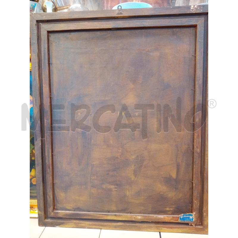 QUADRO OLIO SU TELA SAN PIETRO IN TRONO | Mercatino dell'Usato Roma porta maggiore 4