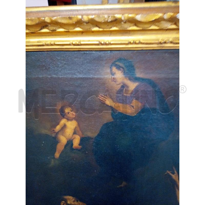 QUADRO OLIO SU TELA SCENA DEVOZIONALE EPOCA | Mercatino dell'Usato Roma porta maggiore 2