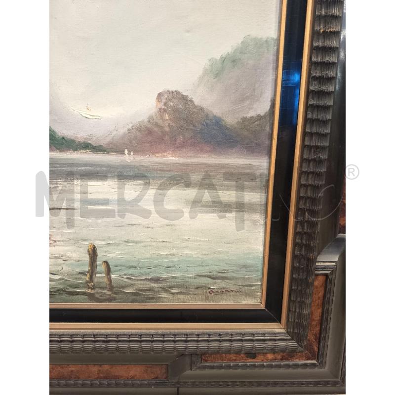 QUADRO OLIO SU TELA SCORCIO MONTUOSO  | Mercatino dell'Usato Roma porta maggiore 2