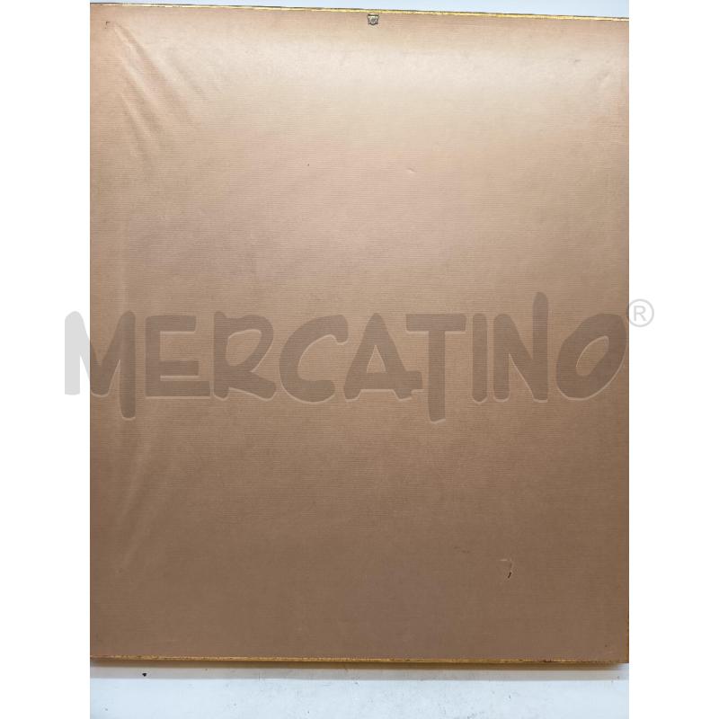 QUADRO OLIO SU TELA SCORCIO PAESELLO PASSANTI   | Mercatino dell'Usato Roma porta maggiore 5