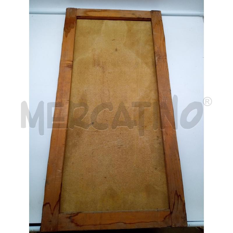 QUADRO OLIO SU TELA SPATOLATO AZZURRO  | Mercatino dell'Usato Roma porta maggiore 3