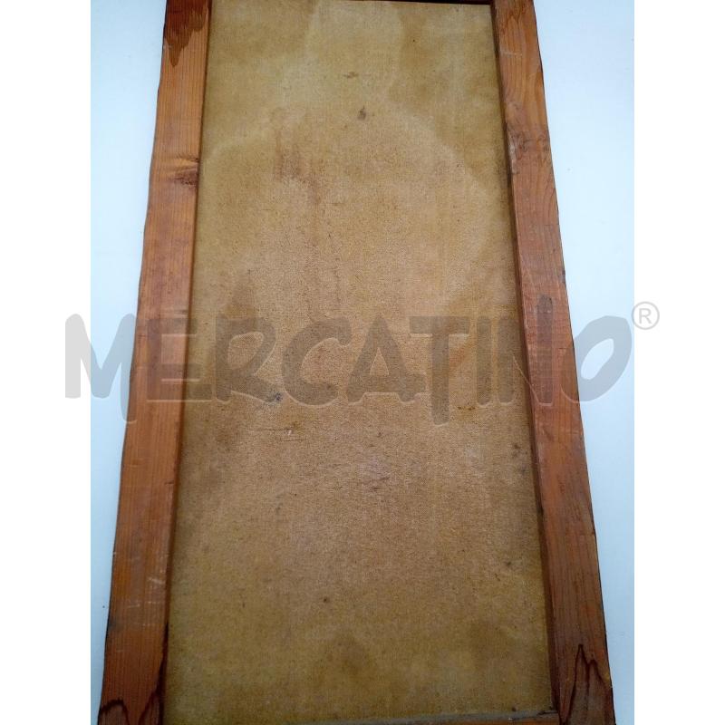 QUADRO OLIO SU TELA SPATOLATO AZZURRO  | Mercatino dell'Usato Roma porta maggiore 5