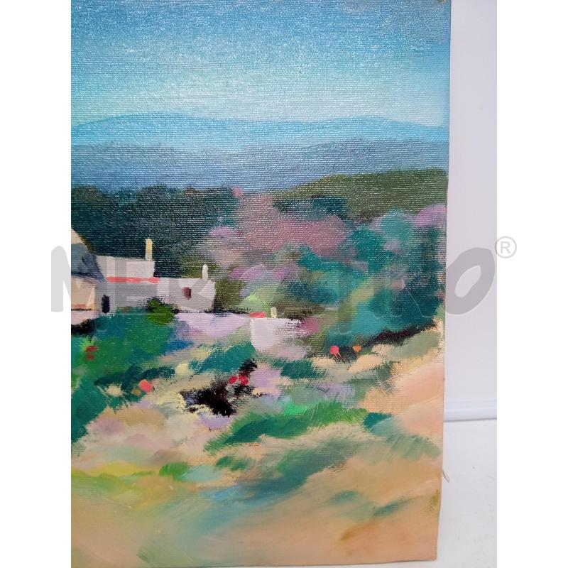 QUADRO OLIO SU TELA TRULLI  | Mercatino dell'Usato Roma porta maggiore 4