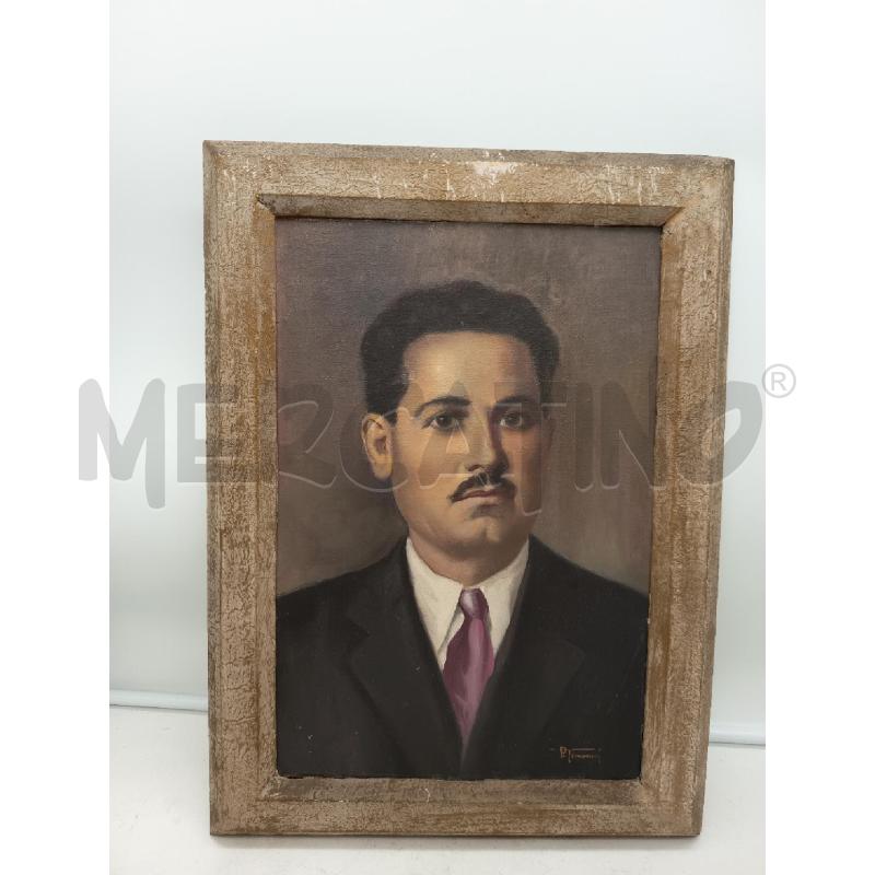 QUADRO OLIO SU TELA UOMO BAFFITO PRIMI 900 | Mercatino dell'Usato Roma porta maggiore 3