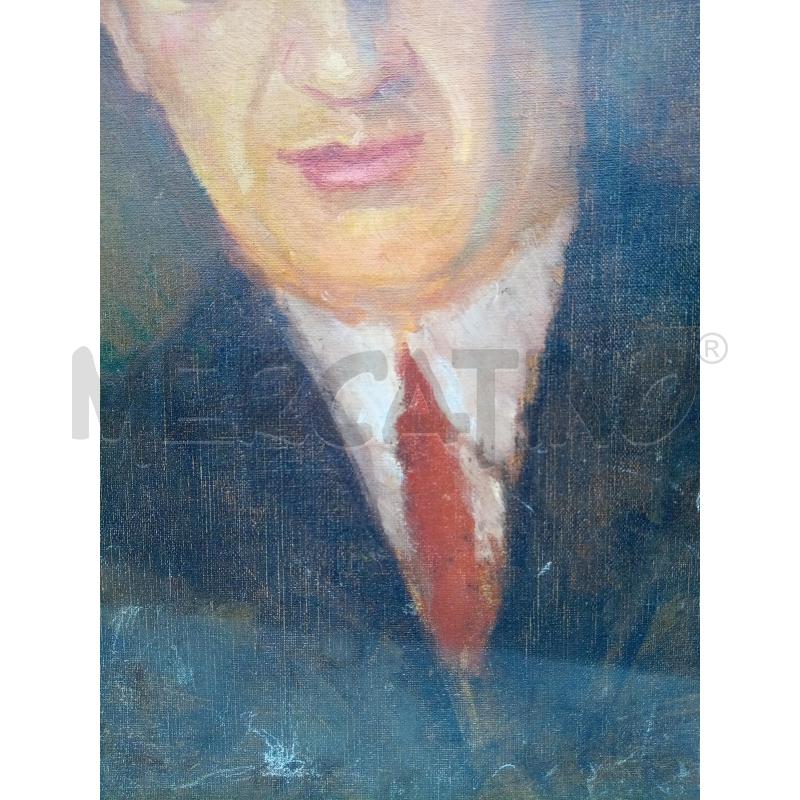 QUADRO OLIO SU TELA UOMO DISTINTO | Mercatino dell'Usato Roma porta maggiore 3