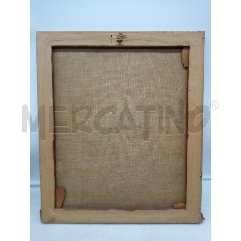 QUADRO OLIO SU TELA UOMO DISTINTO | Mercatino dell'Usato Roma porta maggiore 5