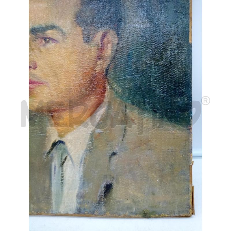 QUADRO OLIO SU TELA UOMO GIACCA GIRGIA | Mercatino dell'Usato Roma porta maggiore 3