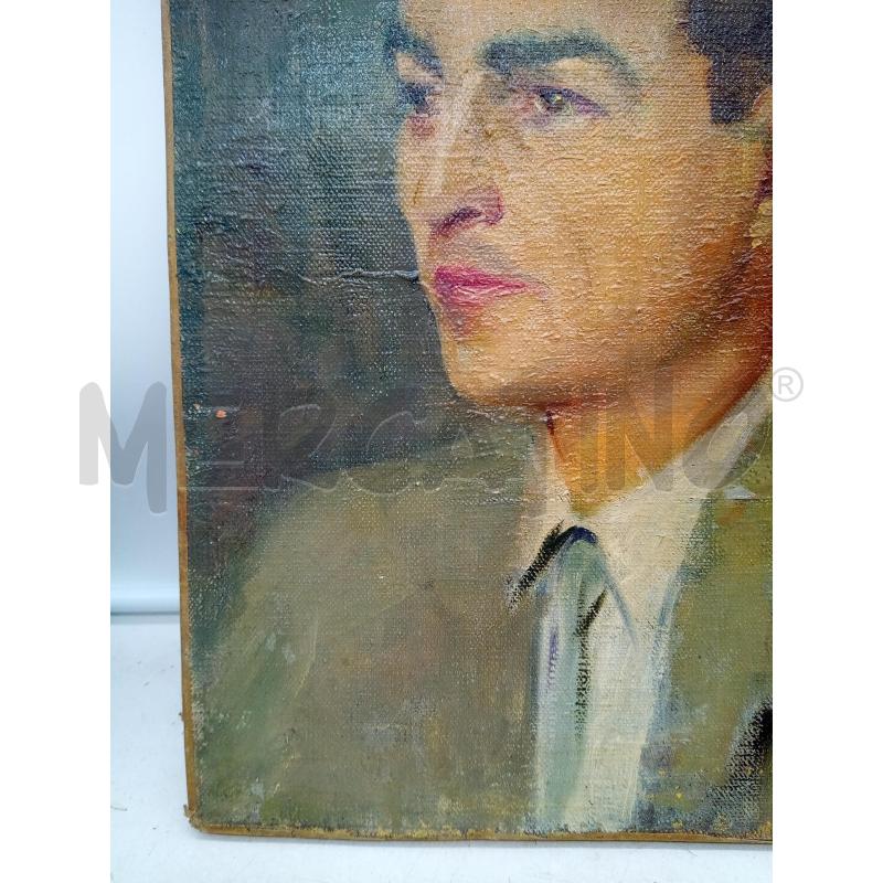 QUADRO OLIO SU TELA UOMO GIACCA GIRGIA | Mercatino dell'Usato Roma porta maggiore 4