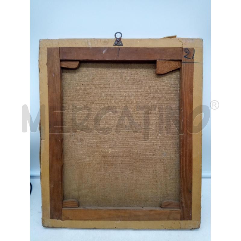 QUADRO OLIO SU TELA UOMO GIACCA GIRGIA | Mercatino dell'Usato Roma porta maggiore 5