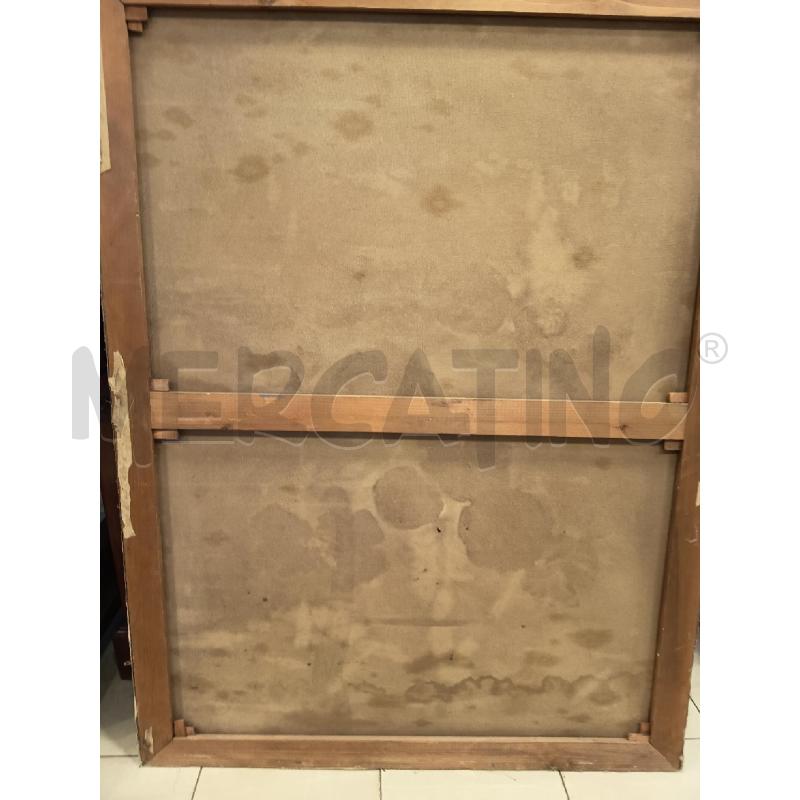 QUADRO OLIO SU TELA VASO FIORITO | Mercatino dell'Usato Roma porta maggiore 4