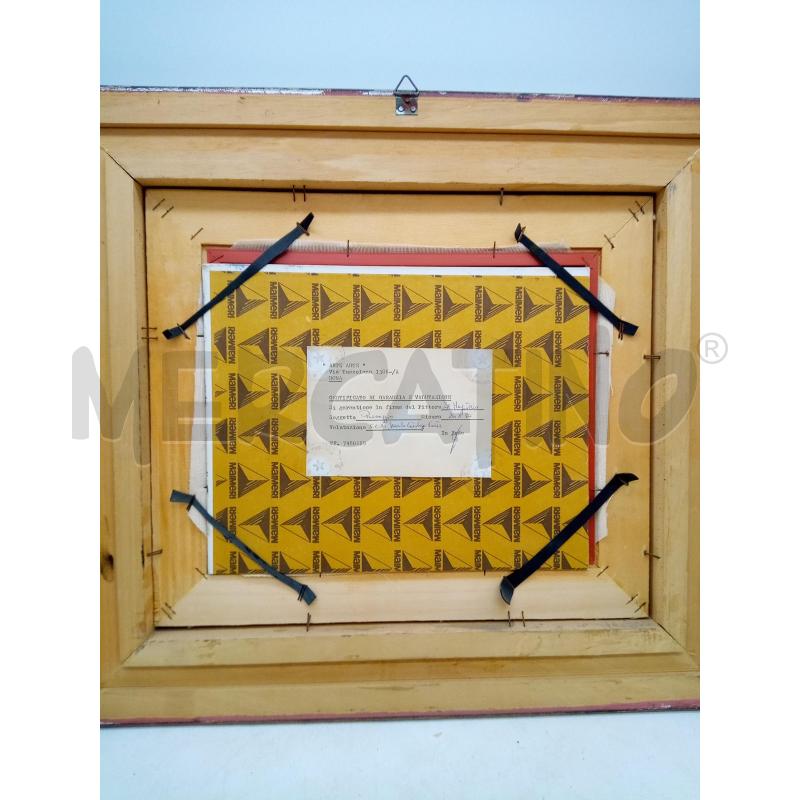 QUADRO OLIO SU TELA VEDUTA CASE ALBERI | Mercatino dell'Usato Roma porta maggiore 5