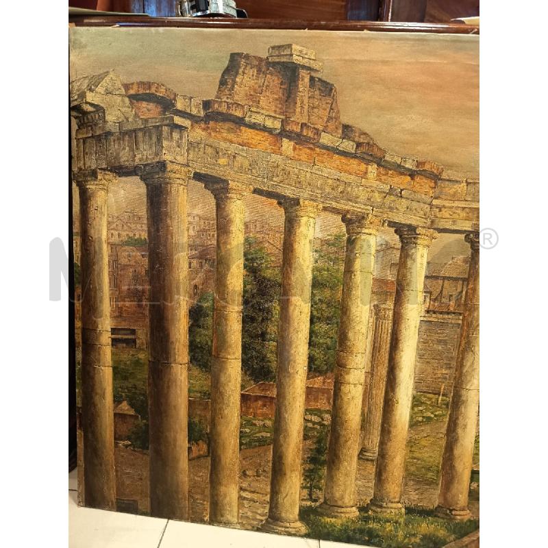 QUADRO OLIO SU TELA VEDUTA FORI COLOSSEO | Mercatino dell'Usato Roma porta maggiore 3