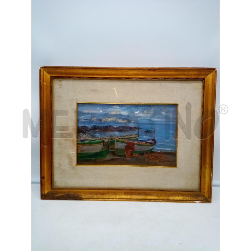QUADRO OLIO SU TELA VEDUTA ISCHIA | Mercatino dell'Usato Roma porta maggiore 1