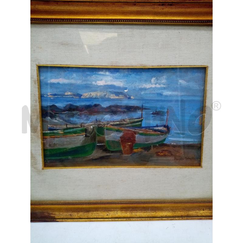 QUADRO OLIO SU TELA VEDUTA ISCHIA | Mercatino dell'Usato Roma porta maggiore 2