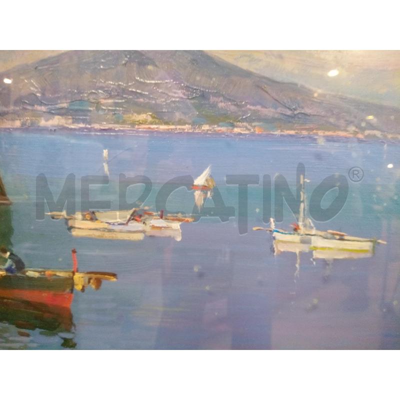 QUADRO OLIO SU TELA VEDUTA PALAZZO DONN'ANNA | Mercatino dell'Usato Roma porta maggiore 4