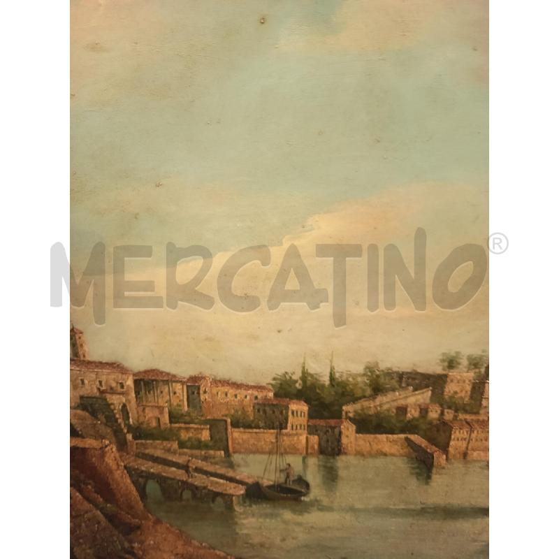 QUADRO OLIO SU TELA VEDUTA PONTE ROTTO | Mercatino dell'Usato Roma porta maggiore 4