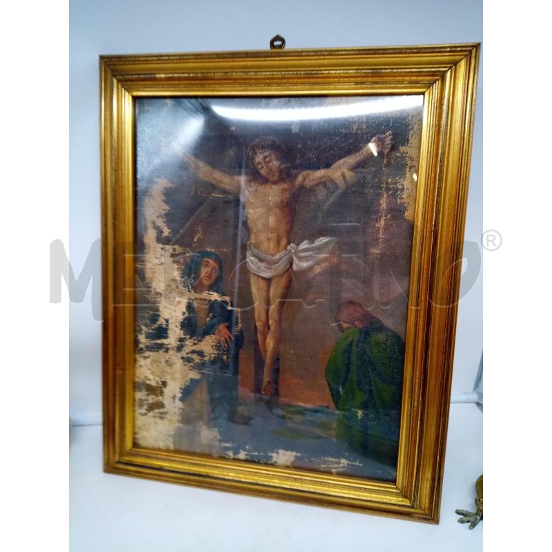 QUADRO OLIO SU TELA VIA CRUCIS | Mercatino dell'Usato Roma porta maggiore 2