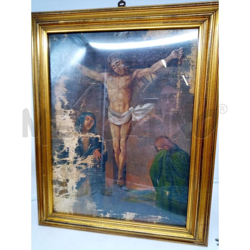 QUADRO OLIO SU TELA VIA CRUCIS | Mercatino dell'Usato Roma porta maggiore 3
