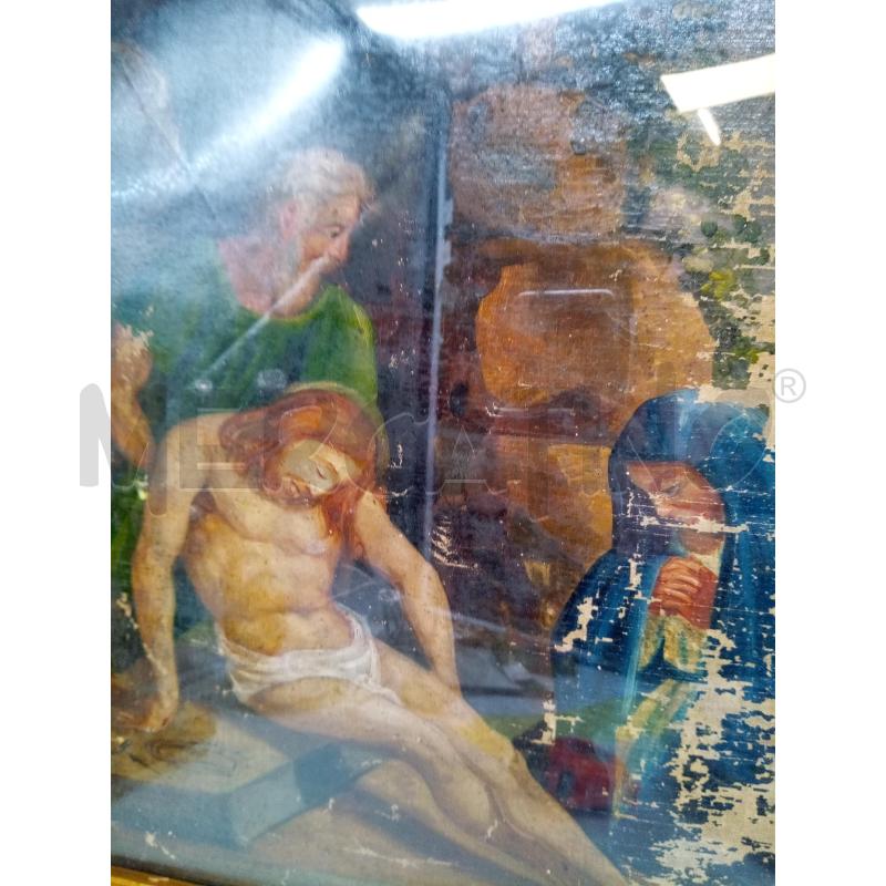 QUADRO OLIO SU TELA VIA CRUCIS | Mercatino dell'Usato Roma porta maggiore 3