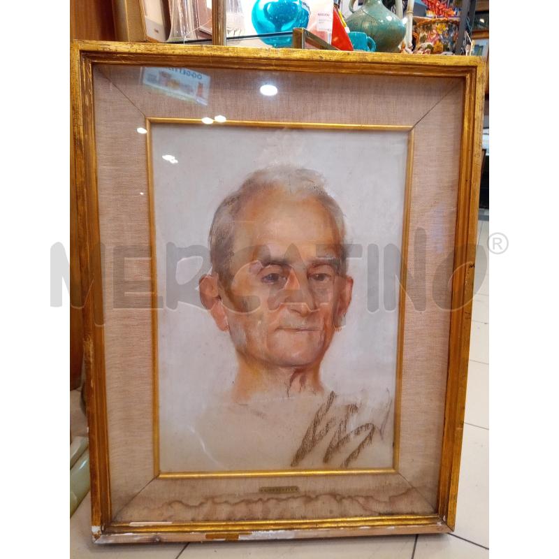 QUADRO OLIO SU TELA VOLTO UOMO CANUTO | Mercatino dell'Usato Roma porta maggiore 1