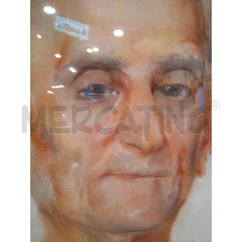QUADRO OLIO SU TELA VOLTO UOMO CANUTO | Mercatino dell'Usato Roma porta maggiore 3