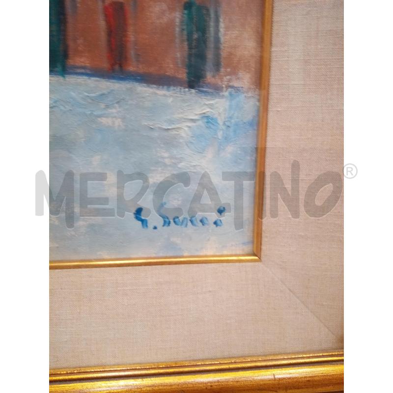 QUADRO OLIO SU TLEA PIAZZA NAVONA  | Mercatino dell'Usato Roma porta maggiore 2