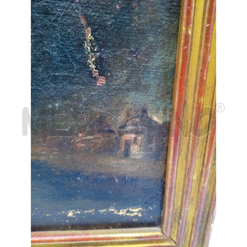 QUADRO OLIO S UTELA CROCIFISSIONE EPOCA DA RESTAURARE  | Mercatino dell'Usato Roma porta maggiore 4