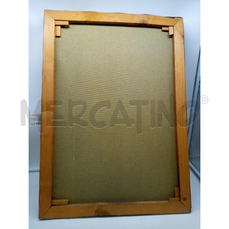 QUADRO OLIO UOMO CON PIZZETTO CRAVATTA FONDO BLU  | Mercatino dell'Usato Roma porta maggiore 4