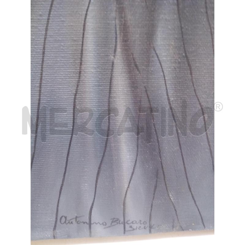 QUADRO OLIO UOMO CON PIZZETTO CRAVATTA FONDO BLU  | Mercatino dell'Usato Roma porta maggiore 5