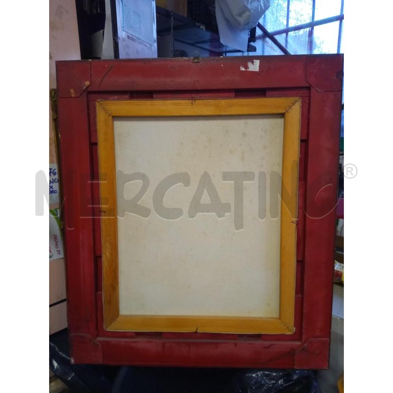 QUADRO OVALE OLIO SU TELA VASO FIORITO | Mercatino dell'Usato Roma porta maggiore 4