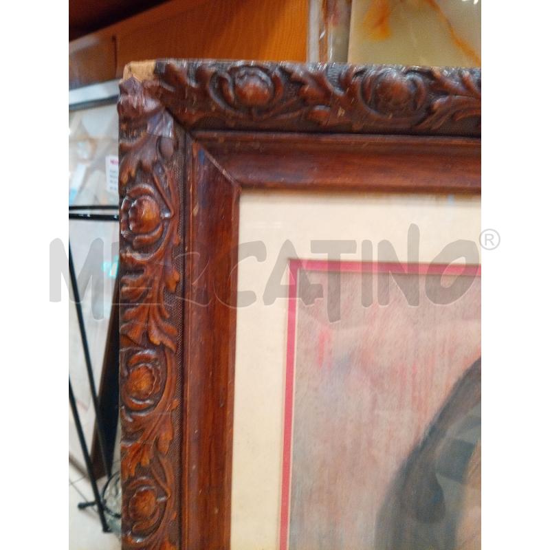 QUADRO PASTELLI A OLIO DONNA GIACCA ROSSA | Mercatino dell'Usato Roma porta maggiore 3