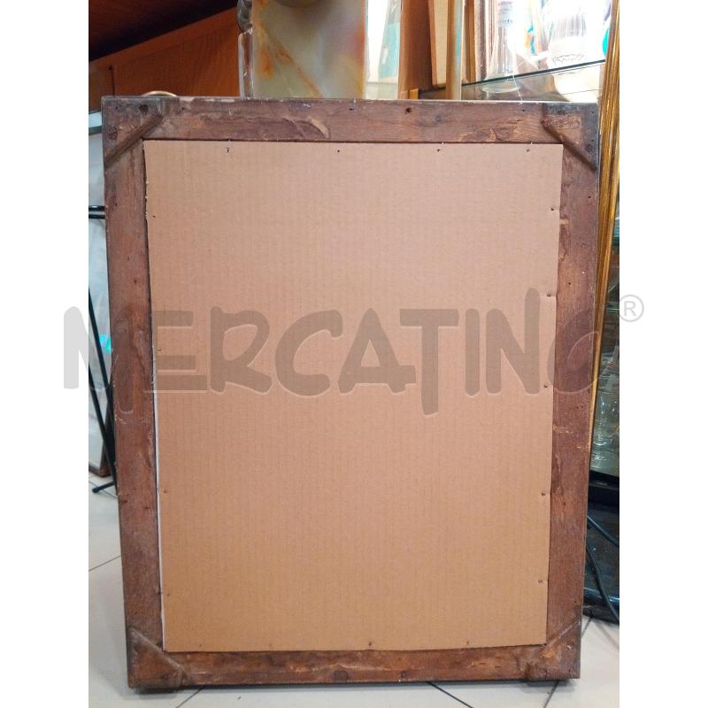 QUADRO PASTELLI A OLIO DONNA GIACCA ROSSA | Mercatino dell'Usato Roma porta maggiore 4