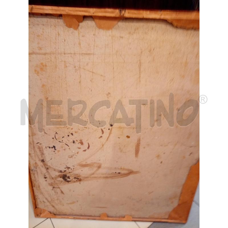 QUADRO PASTELLI A OLIO TESTA UOMO SEDIA BLU | Mercatino dell'Usato Roma porta maggiore 5