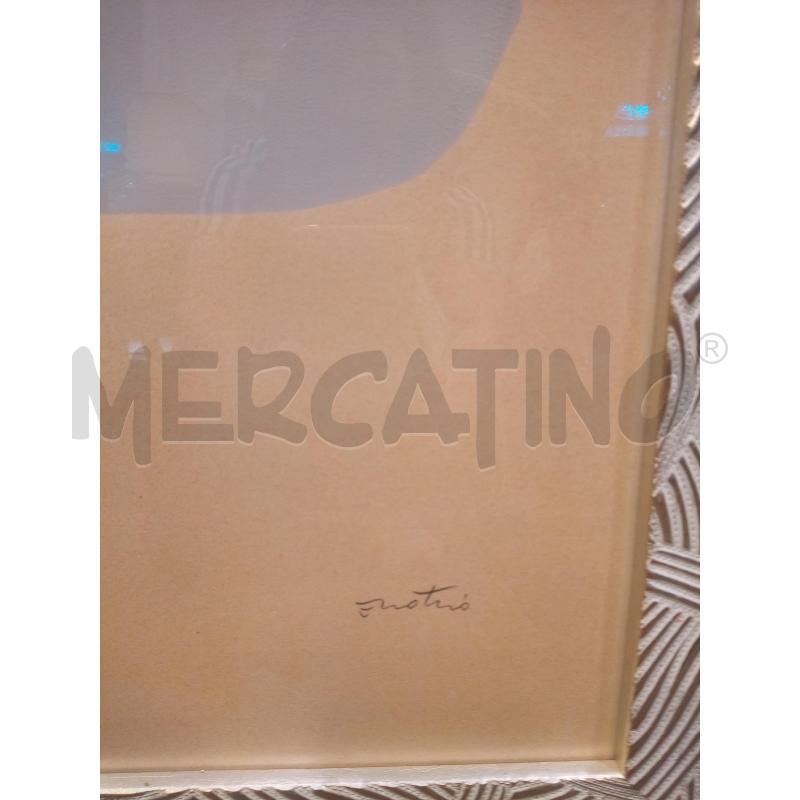 QUADRO PDA VASO FIORI CORNICE ARGENTATA  | Mercatino dell'Usato Roma porta maggiore 4