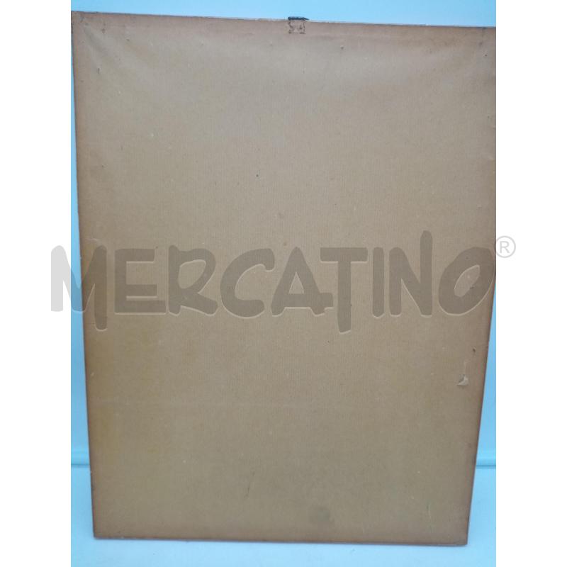 QUADRO PENNARELLO SCORCIO ROMANO FONDO CARTA DA ZUCCHERO | Mercatino dell'Usato Roma porta maggiore 5