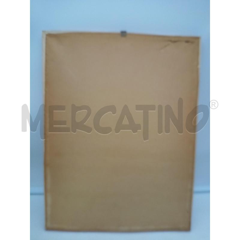 QUADRO PENNARELLO SCORCIO ROMANO FONDO ROSSO | Mercatino dell'Usato Roma porta maggiore 5