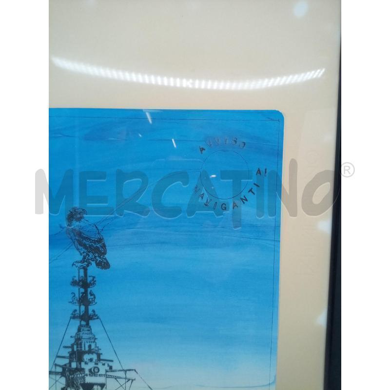 QUADRO PROVA D AUTORE AVVISO AI NAVIGANTI  | Mercatino dell'Usato Roma porta maggiore 2