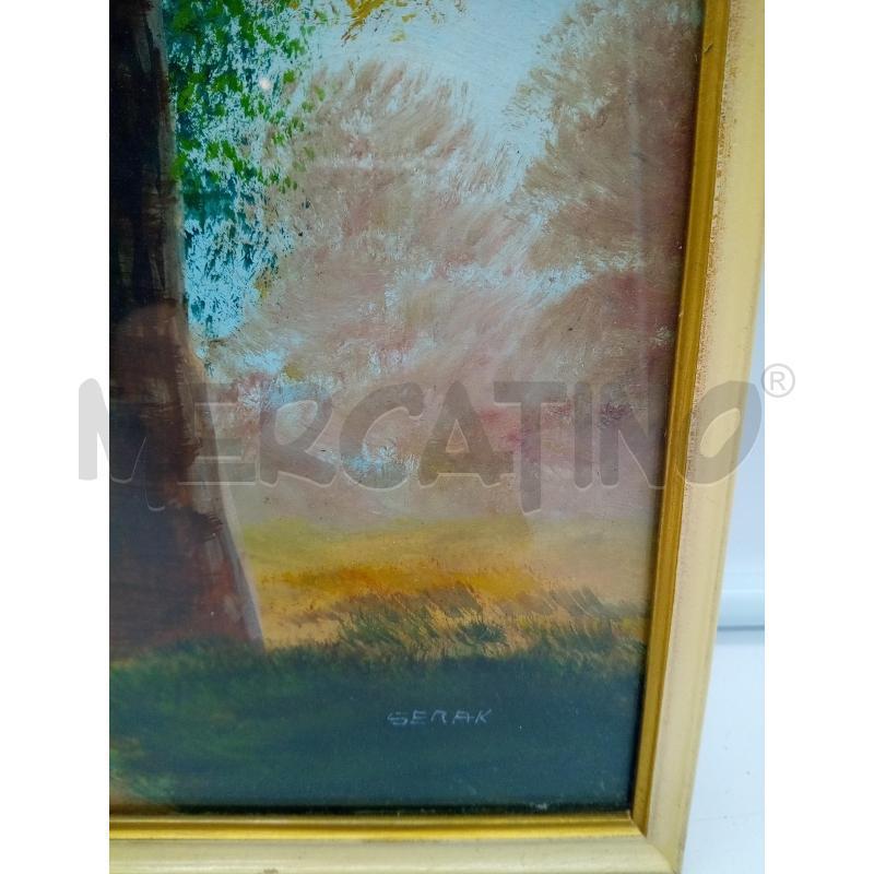 QUADRO QUADCHE SENTIERO CON VIANDANTE  | Mercatino dell'Usato Roma porta maggiore 4