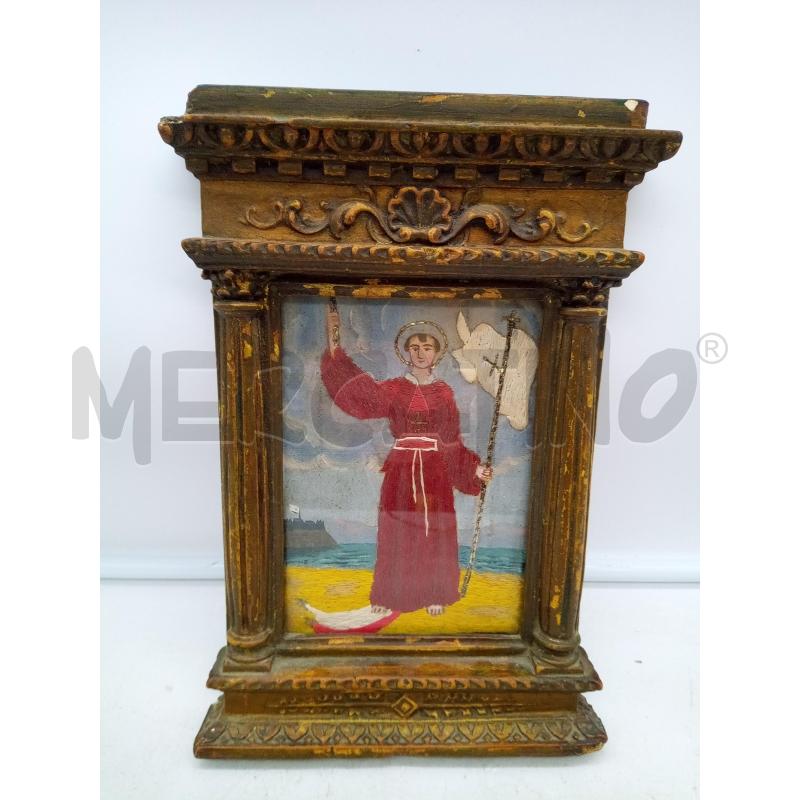QUADRO RICAMO SANTO ANIELLO DI NAPOLI  | Mercatino dell'Usato Roma porta maggiore 1