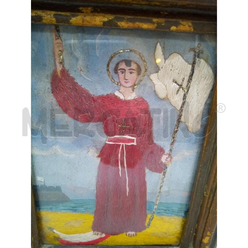 QUADRO RICAMO SANTO ANIELLO DI NAPOLI  | Mercatino dell'Usato Roma porta maggiore 2