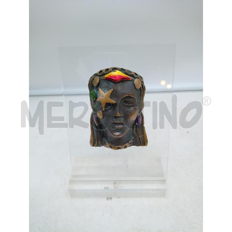 QUADRO RILIEVO BRONZO VOLTO DONNA CORNICE PLEXI | Mercatino dell'Usato Roma porta maggiore 1