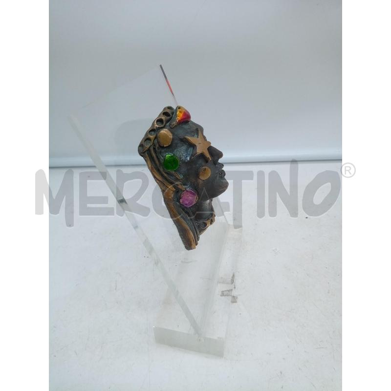 QUADRO RILIEVO BRONZO VOLTO DONNA CORNICE PLEXI | Mercatino dell'Usato Roma porta maggiore 2
